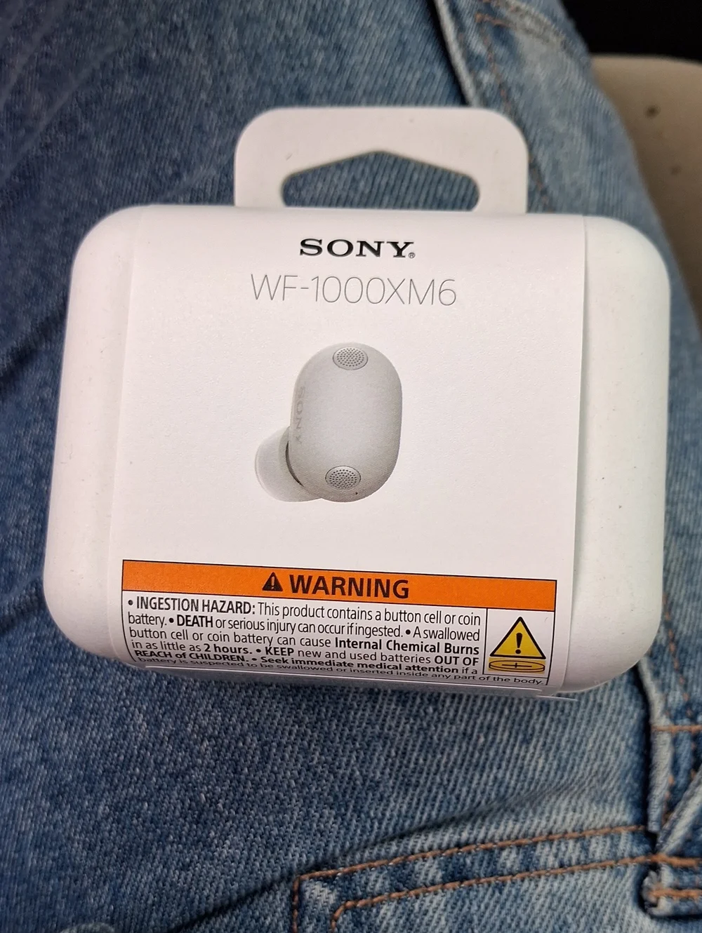 Sony WF-1000XM6 Wireless Earbuds in White